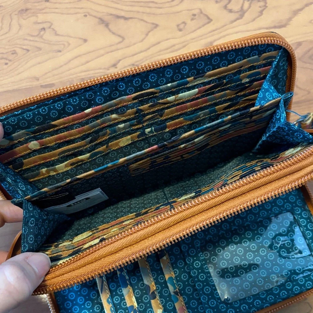Floral Lug Nylon Wristlet Wallet - Picture 3 of 5